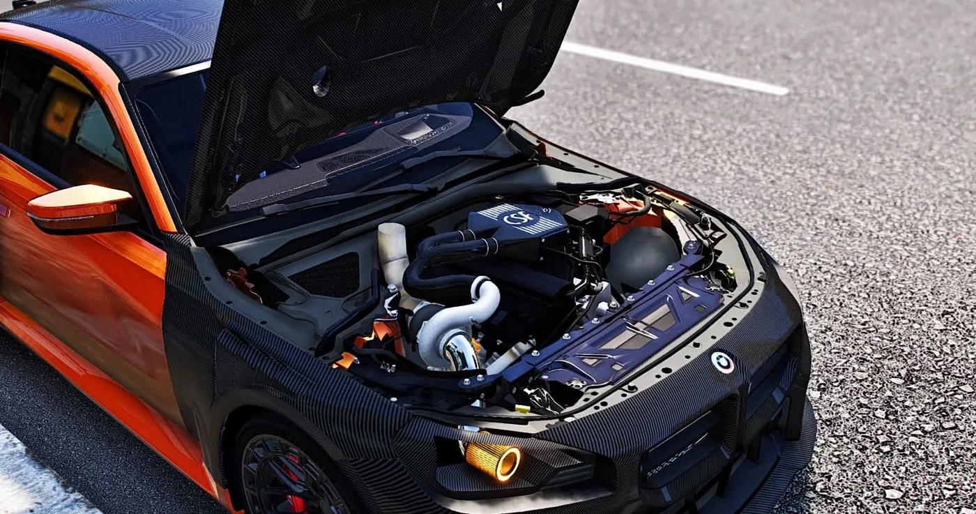 Bmw M2 carbon widebody in game, shot 5 of 9