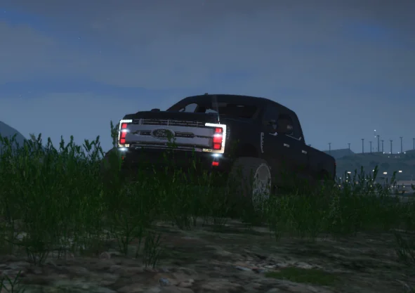 Ford F-350 lifted in game, shot 4 of 5