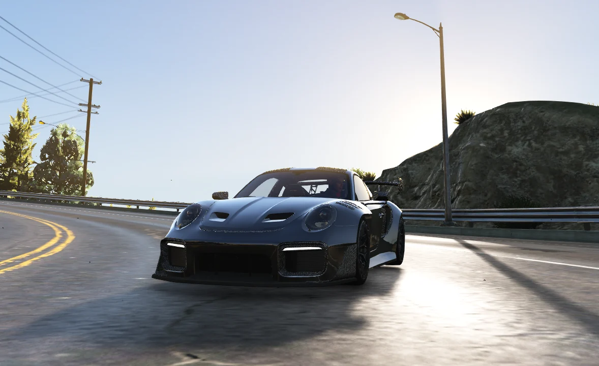 Porsche 911 widebody in game, shot 4 of 4
