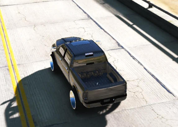Ram 3500 On Chrome lowered dually in game, shot 3 of 3