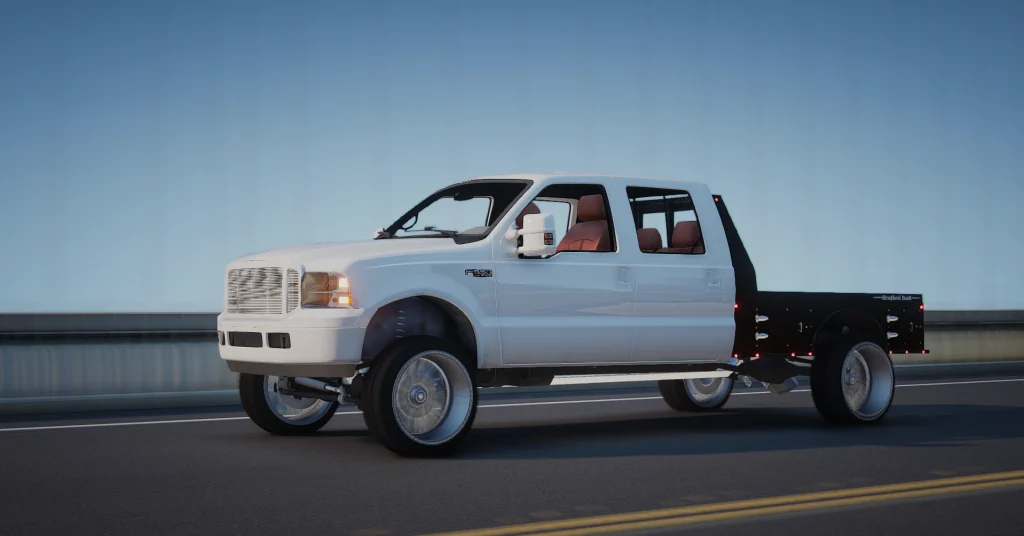 Ford F-350 Flatbed bradford built bed add-on vehicle for FiveM