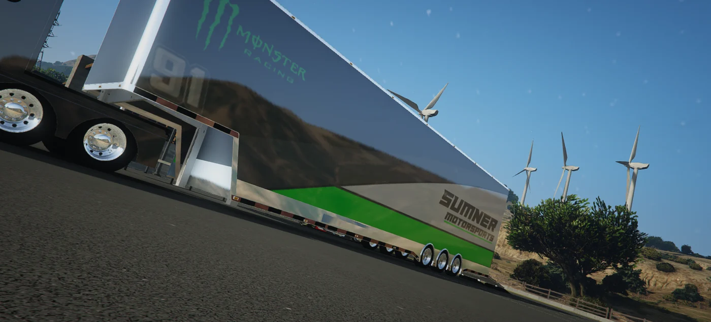Pro Race Hauler trailer + interior in game, shot 4 of 5
